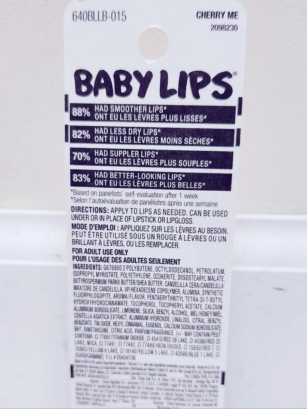 ⭐4/$15 Maybelline Baby Lips Moisturizing Lip Balm Cherry Me